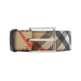 Belt Schwarz/Beige 3.5 cm