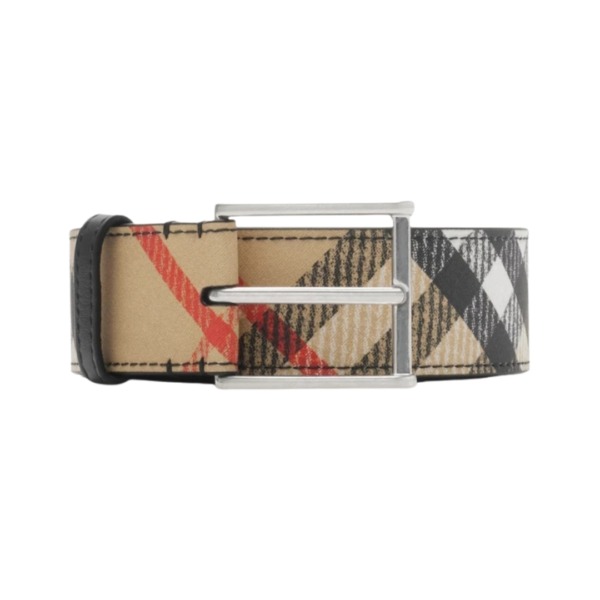 Belt Schwarz/Beige 3.5 cm