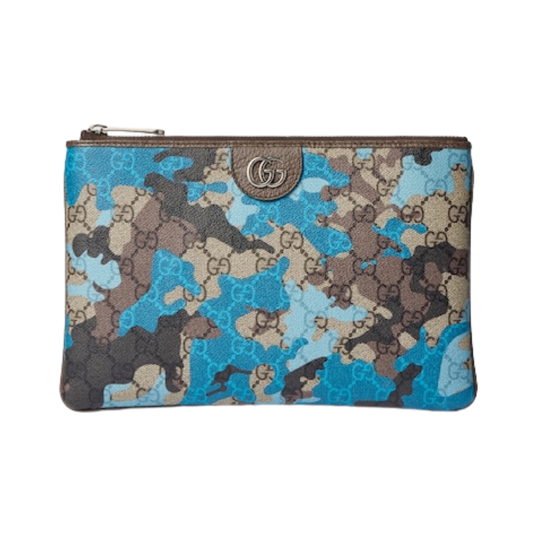 Pouch Blau/Braun 10 cm