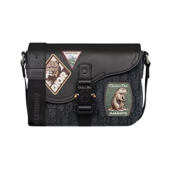 Saddle Messenger Schwarz 23 cm