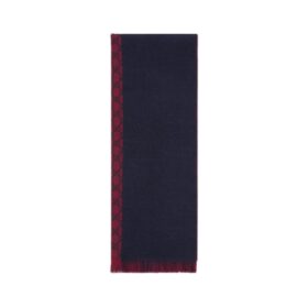 Jacquard Marineblau/Rot