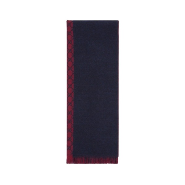Jacquard Marineblau/Rot