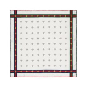 Bee Pocket Square Weiß