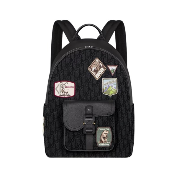Zip Backpack Schwarz 33 cm