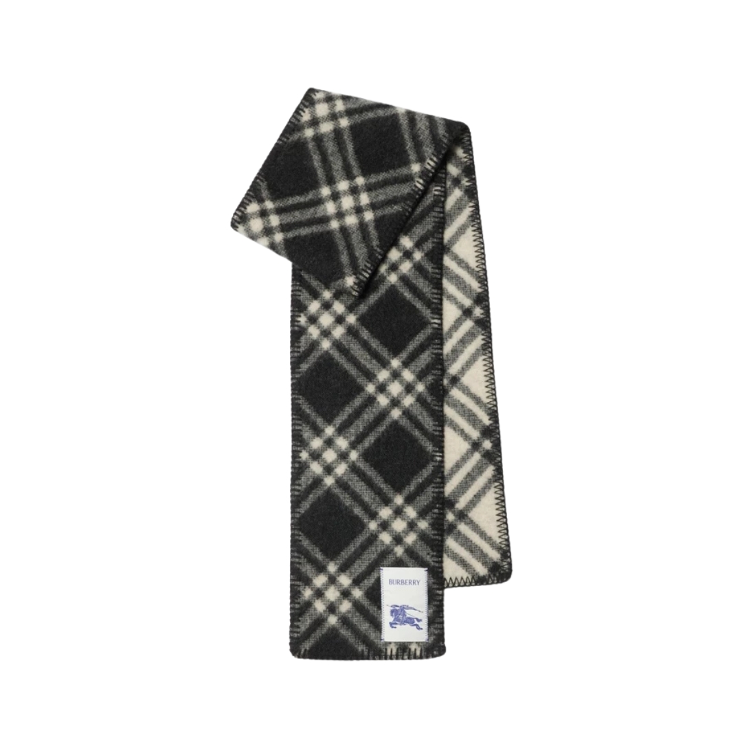 Check Wool Schwarz/Weiß