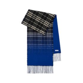 Check Cashmere Blau/Schwarz