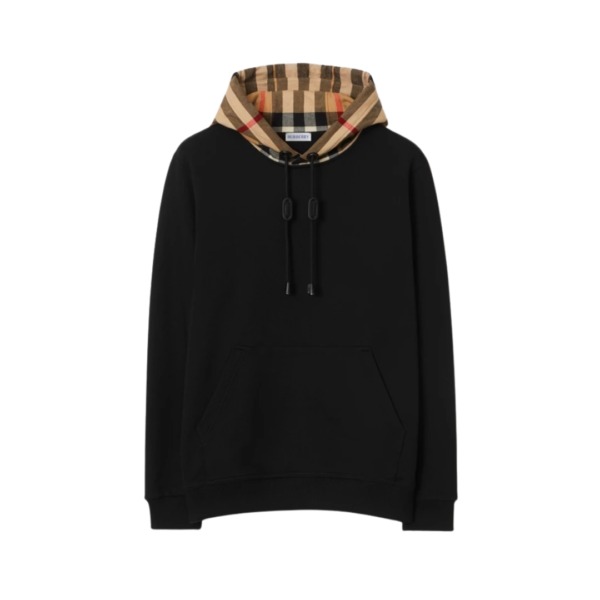 Check Hood Schwarz