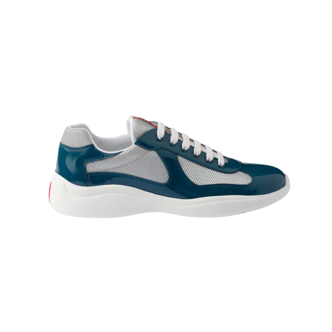 Patent Leather Blau & Weiß