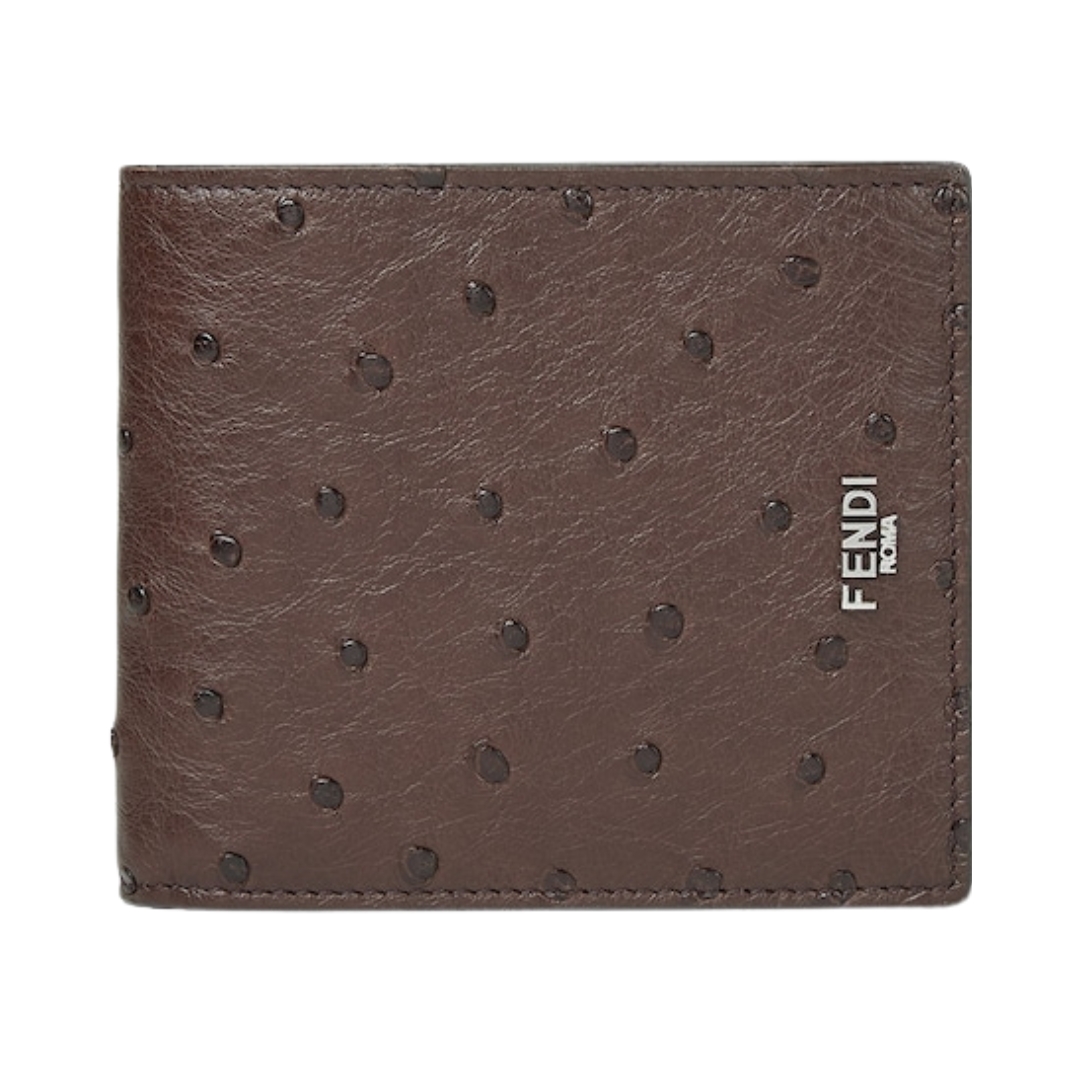Ostrich Bifold Braun 3.6 cm