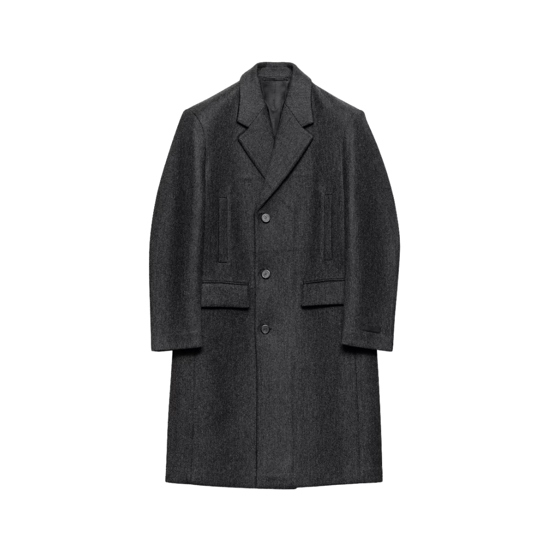 Wool Coat Schiefergrau