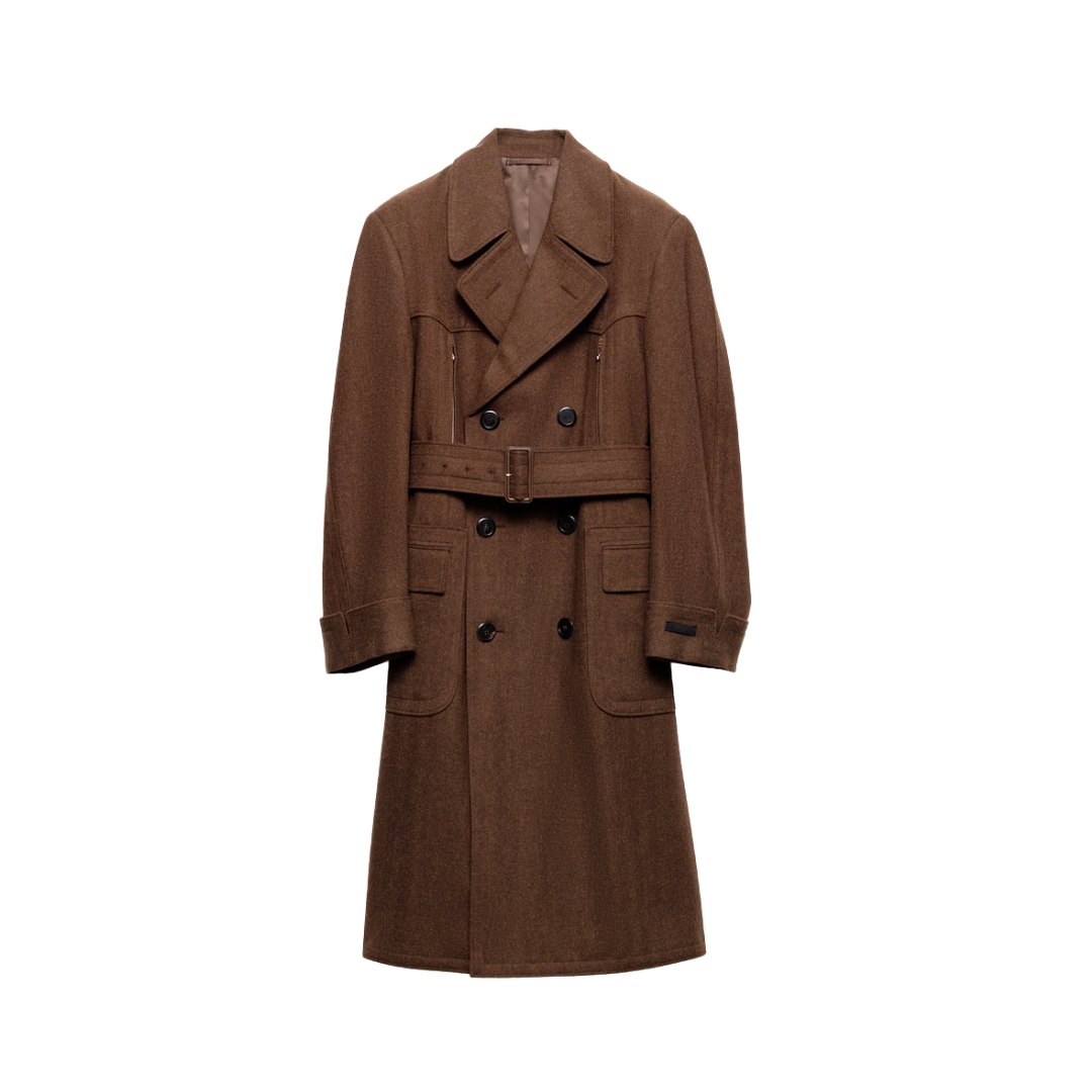 Double Wool Tabakbraun