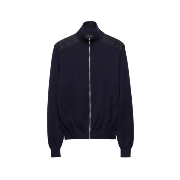 Zip Cashmere Marineblau