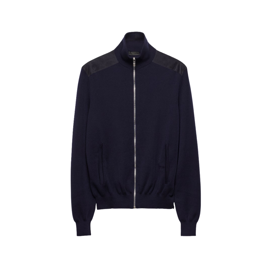 Zip Cashmere Marineblau