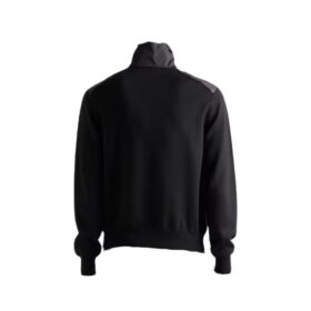 Halfzip Wool Schwarz