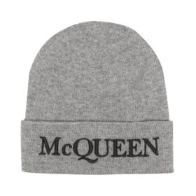 Embroidered-Logo Grau