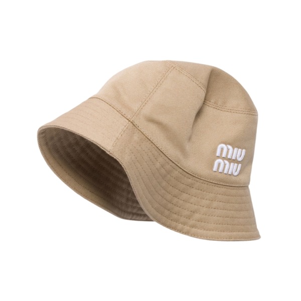 Drill Bucket Khaki/Weiß