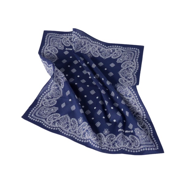 Graphic Poplin Marineblau
