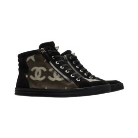 Suede Mesh Schwarz