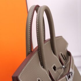 Étoupe Grau / Silber Togo 25 cm