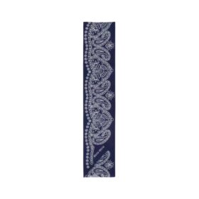 Printed Poplin Marineblau