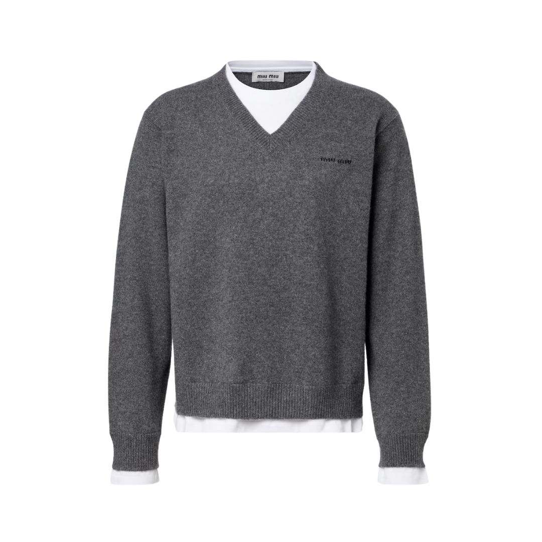 Layered Cashmere Grau