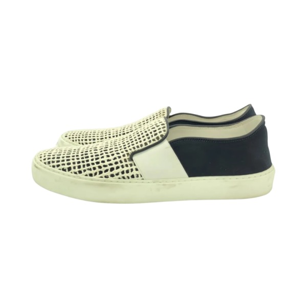 Slip-On Schwarz/Creme