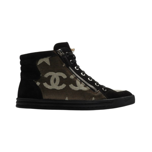 Suede Mesh Schwarz