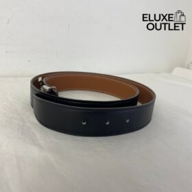 Hermès Schwarz/Braun/Silber 3,8 cm
