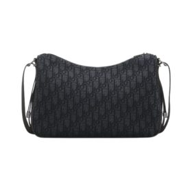 Zipped Hobo Schwarz 34 cm