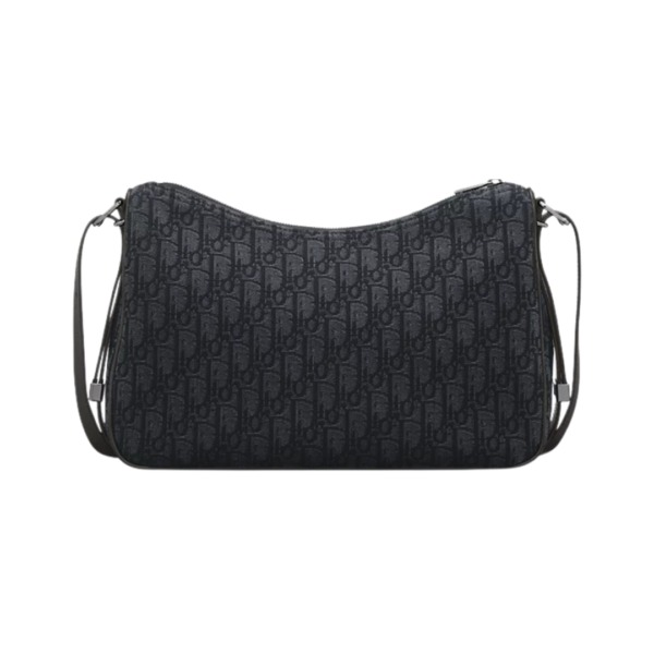 Zipped Hobo Schwarz 34 cm