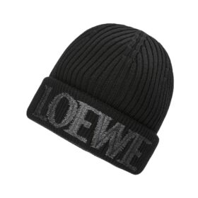 Beanie wool Schwarz