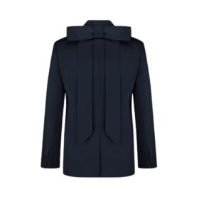 Shawl Collar Bow Blau