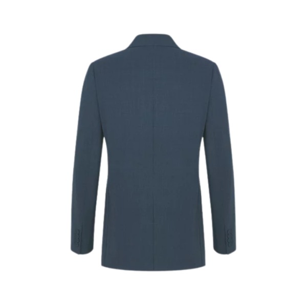 Buttoned Strap Blau