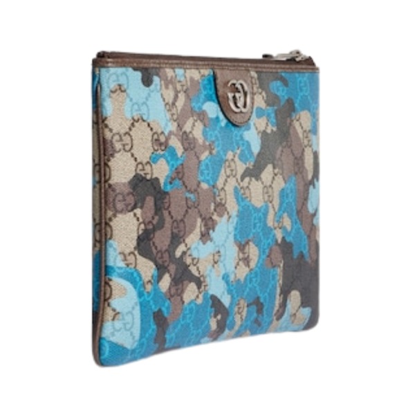 Pouch Blau/Braun 10 cm