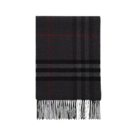 Check Cashmere Anthrazitgrau
