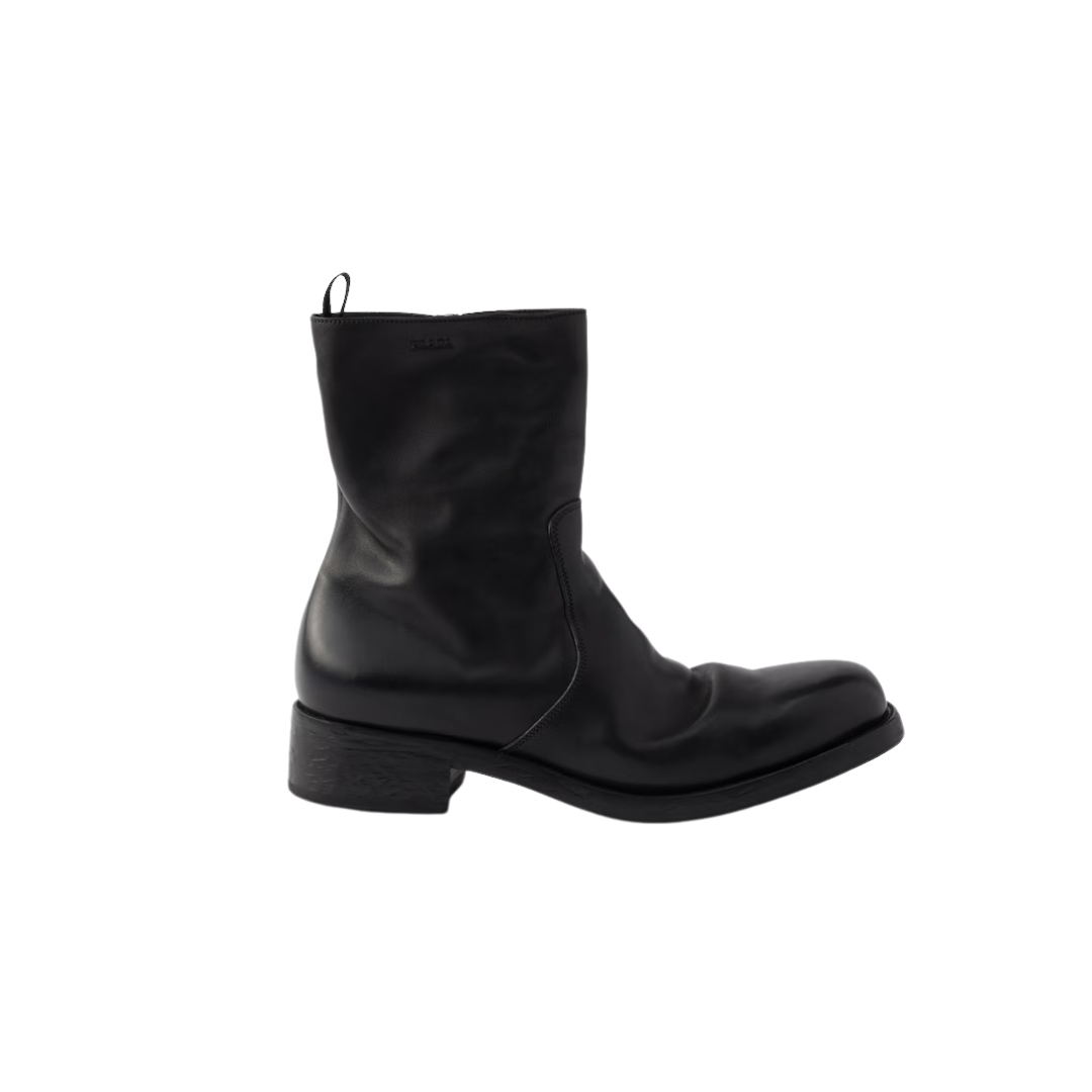 Zipper Boots Schwarz