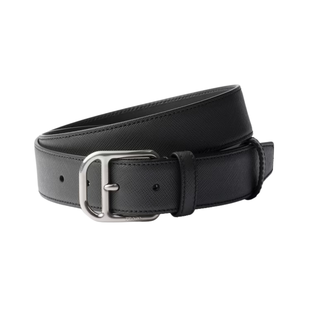 Saffiano Schwarz 3.3 cm