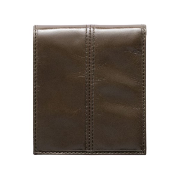 Leather Wallet Militärgrün 11 cm