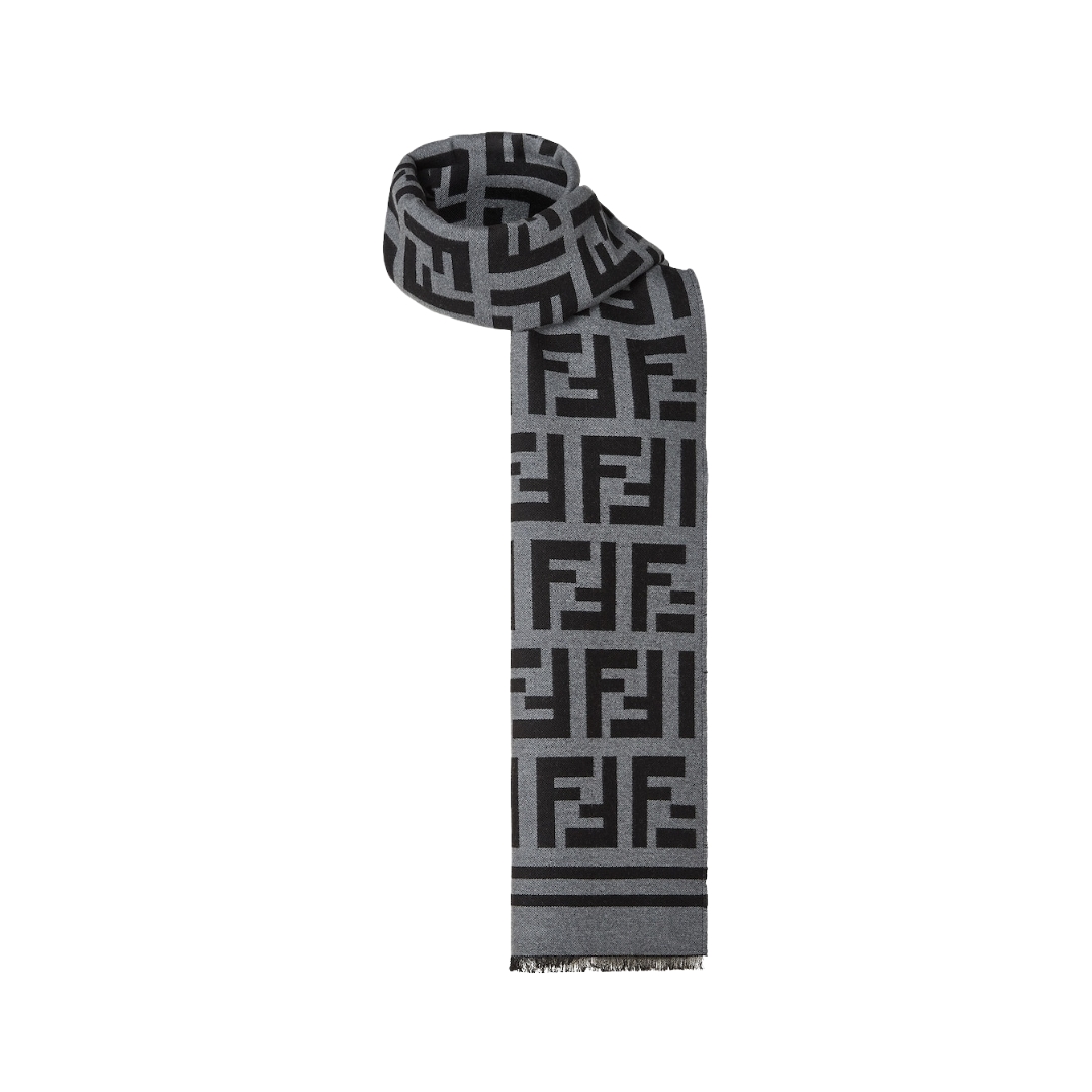 Wool Scarf Schwarz