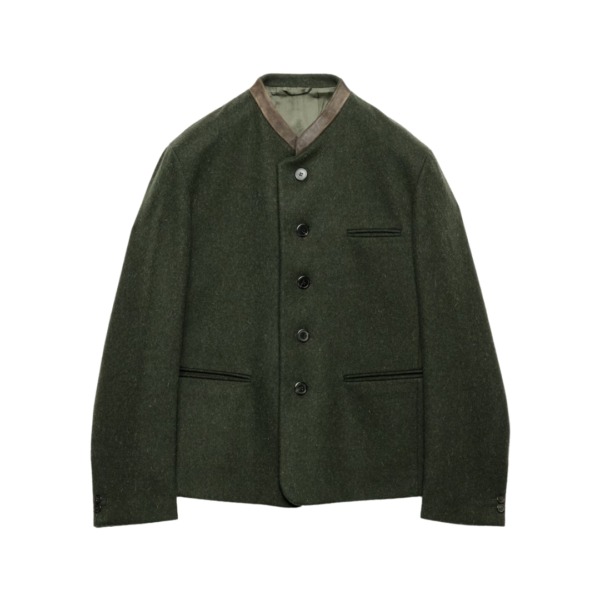 Breasted Wool Lodengrün