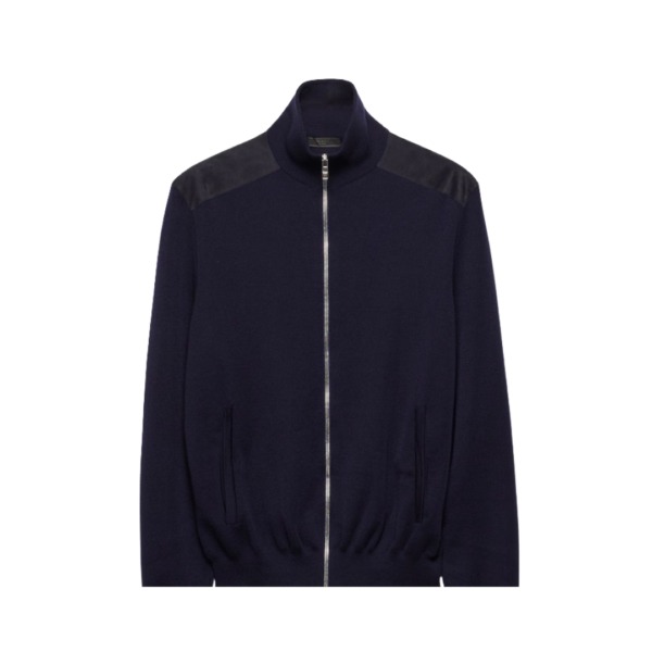 Zip Cashmere Marineblau