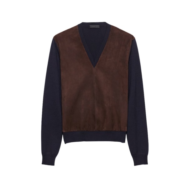 Suede Knit Marineblau