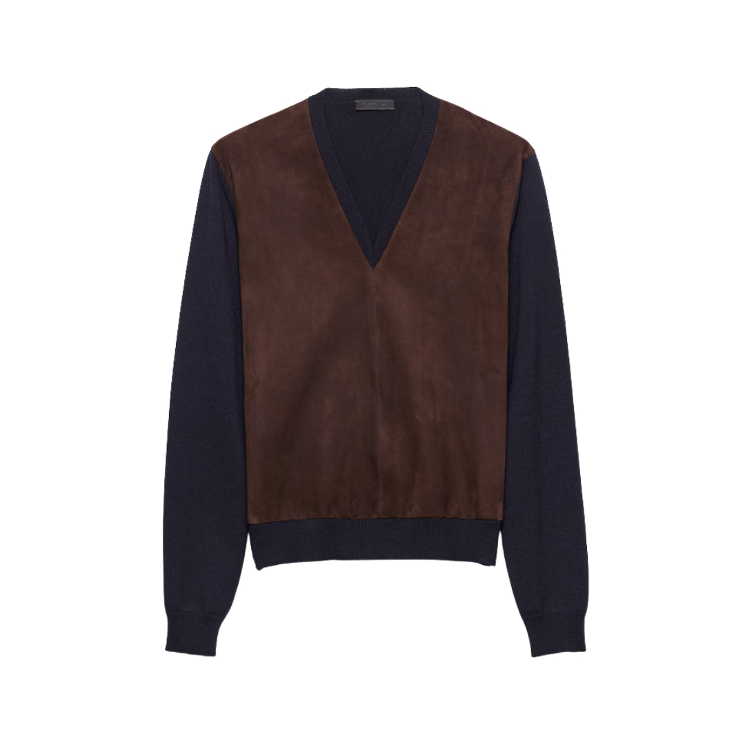 Suede Knit Marineblau