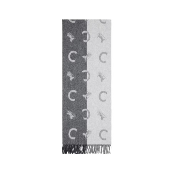 Wool Cashmere Grau/Weiß