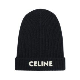 Ribbed Wool Schwarz