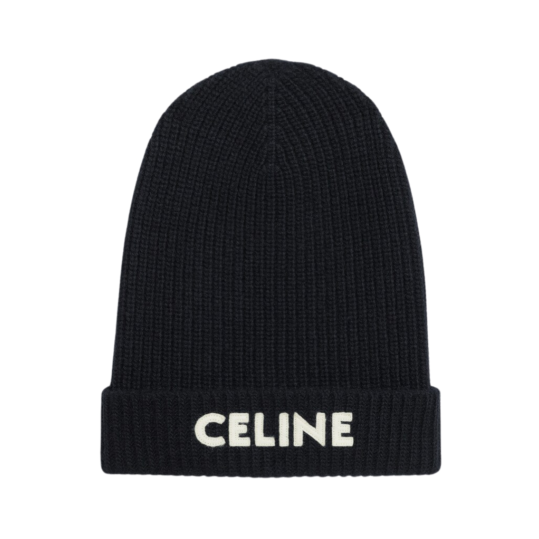 Ribbed Wool Schwarz