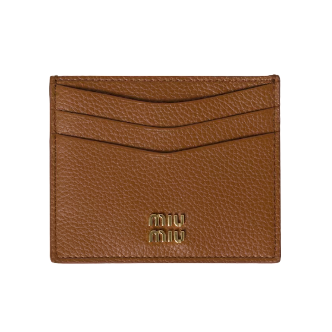 Card Leather Braun 8.5 cm