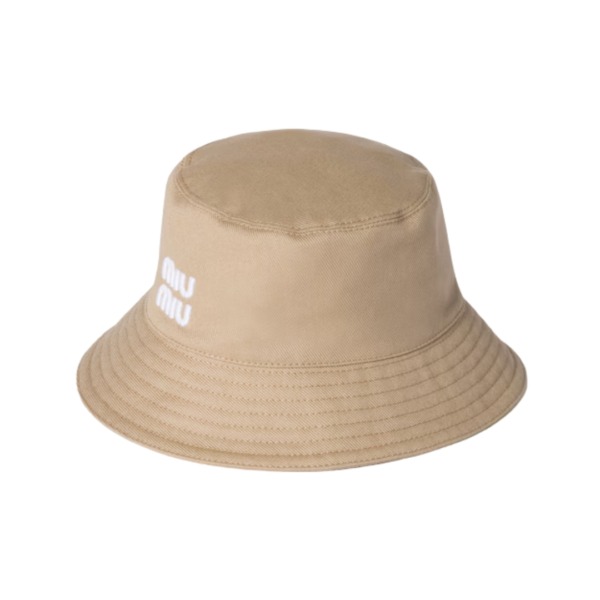 Drill Bucket Khaki/Weiß