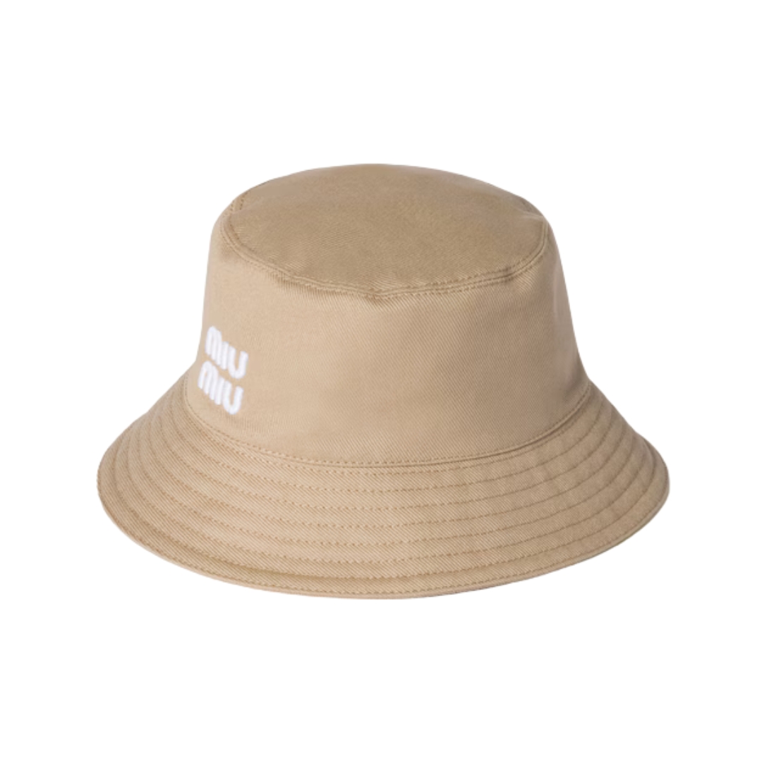 Drill Bucket Khaki/Weiß