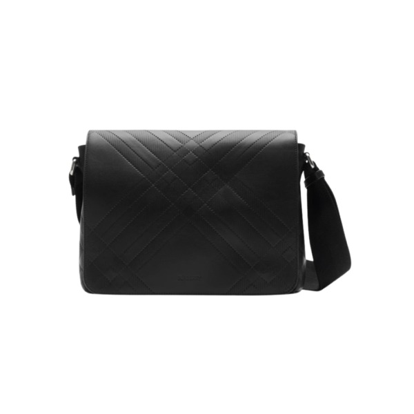 Embossed Check Schwarz 27 cm